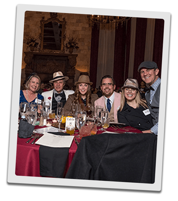 Portland Murder Mystery party guests at the table